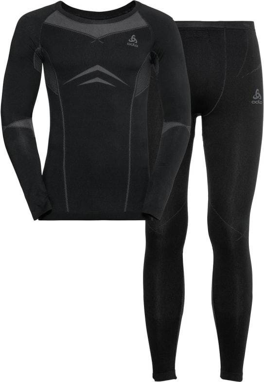 Odlo Men's Set Long Fundamentals Performance Warm Graphite