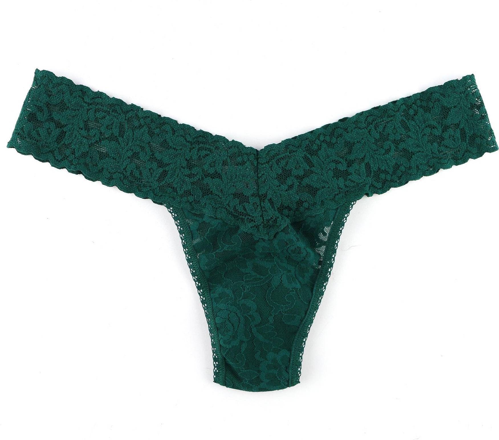 Hanky Panky Signature Lace Low-Rise Thong GREEN QUEEN