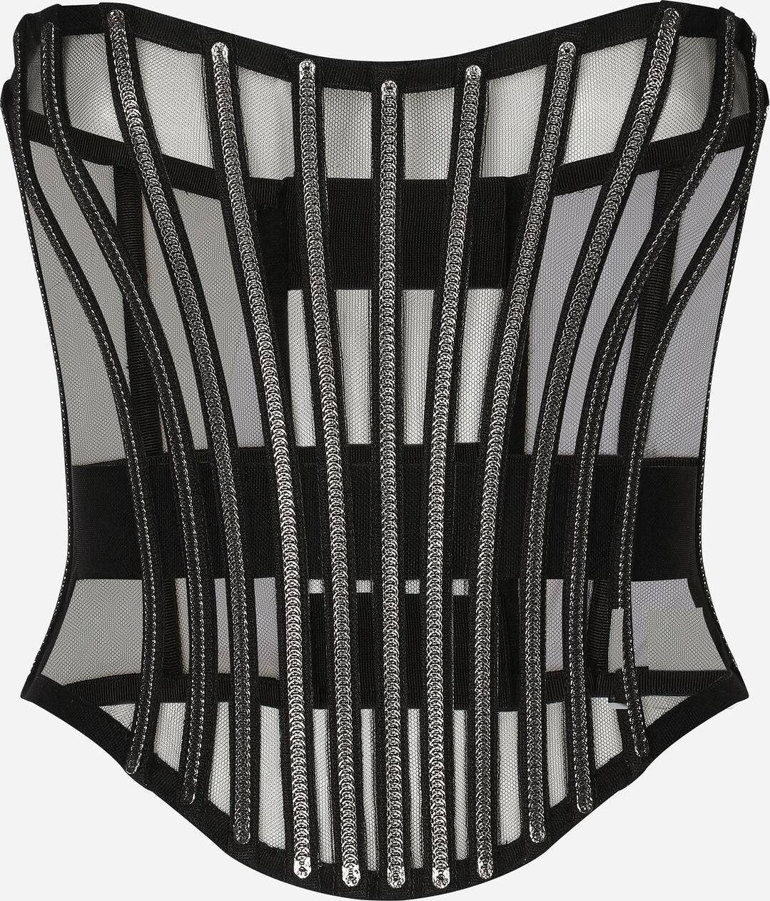 Dolce & Gabbana Tulle corset belt with boning