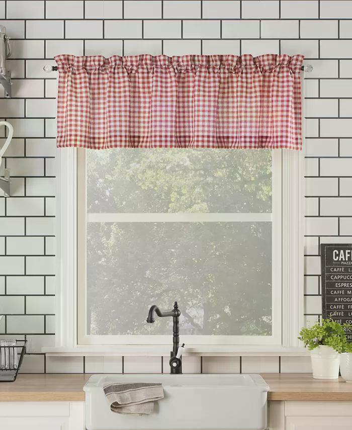 No. 918 Parkham Farmhouse Plaid Window Valance 137.16x35.56cm