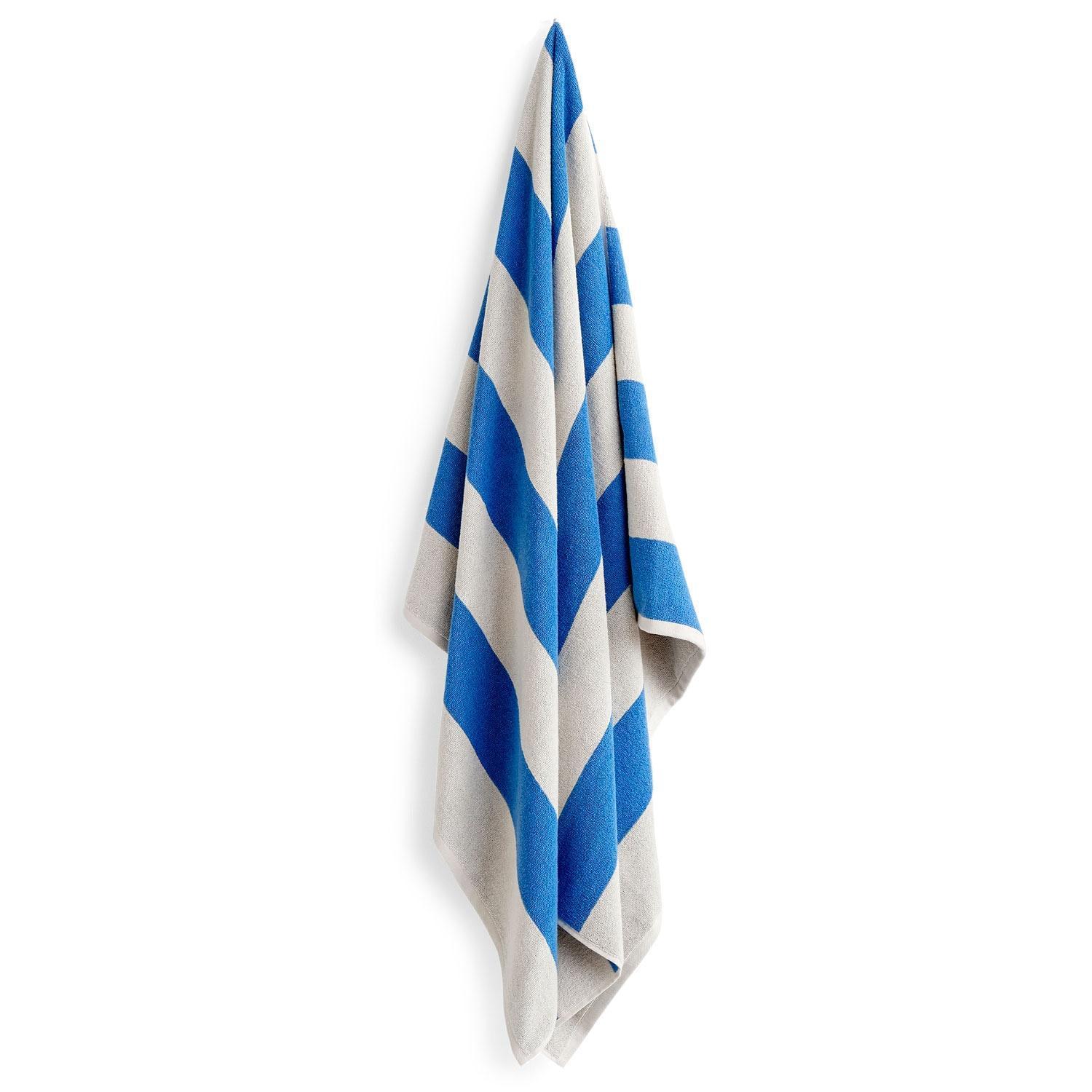 Hay Frotté Stripe Badlakan Blå (100x)