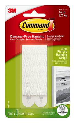 3M Command Large 4-pack Tavelkrok 4st