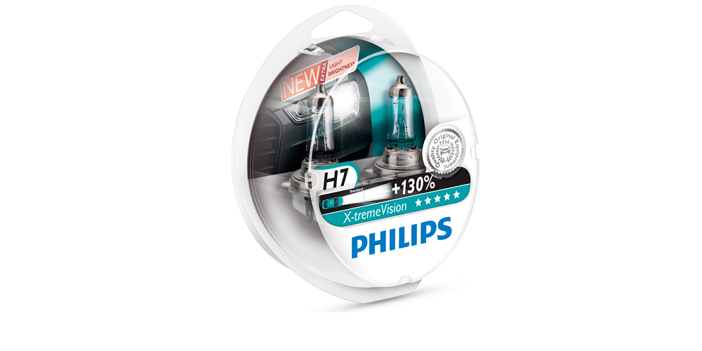 Philips X-tremeVision+ Xenon Lamps 55W H7