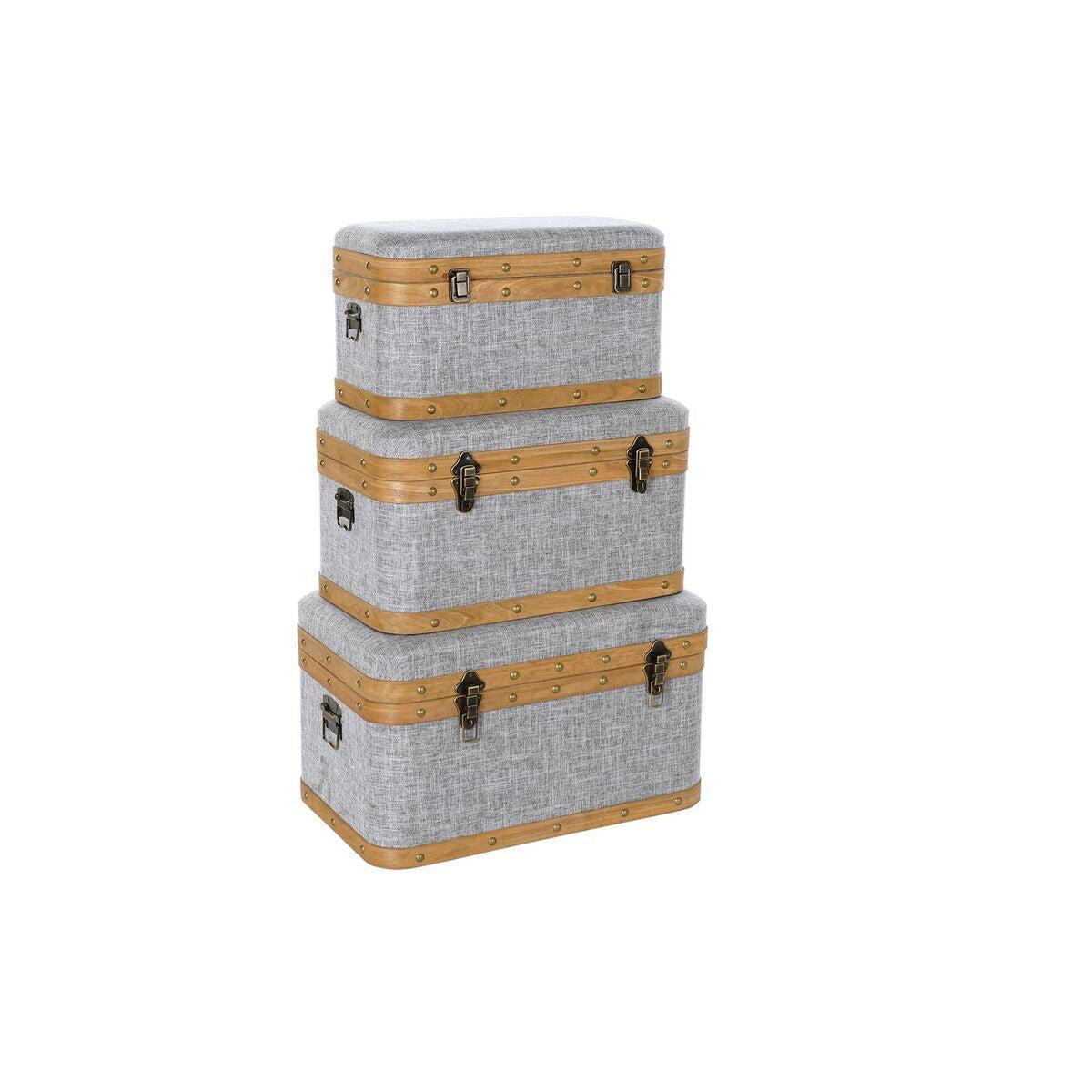 Dkd Home Decor Koffertset 60 Naturell Kista