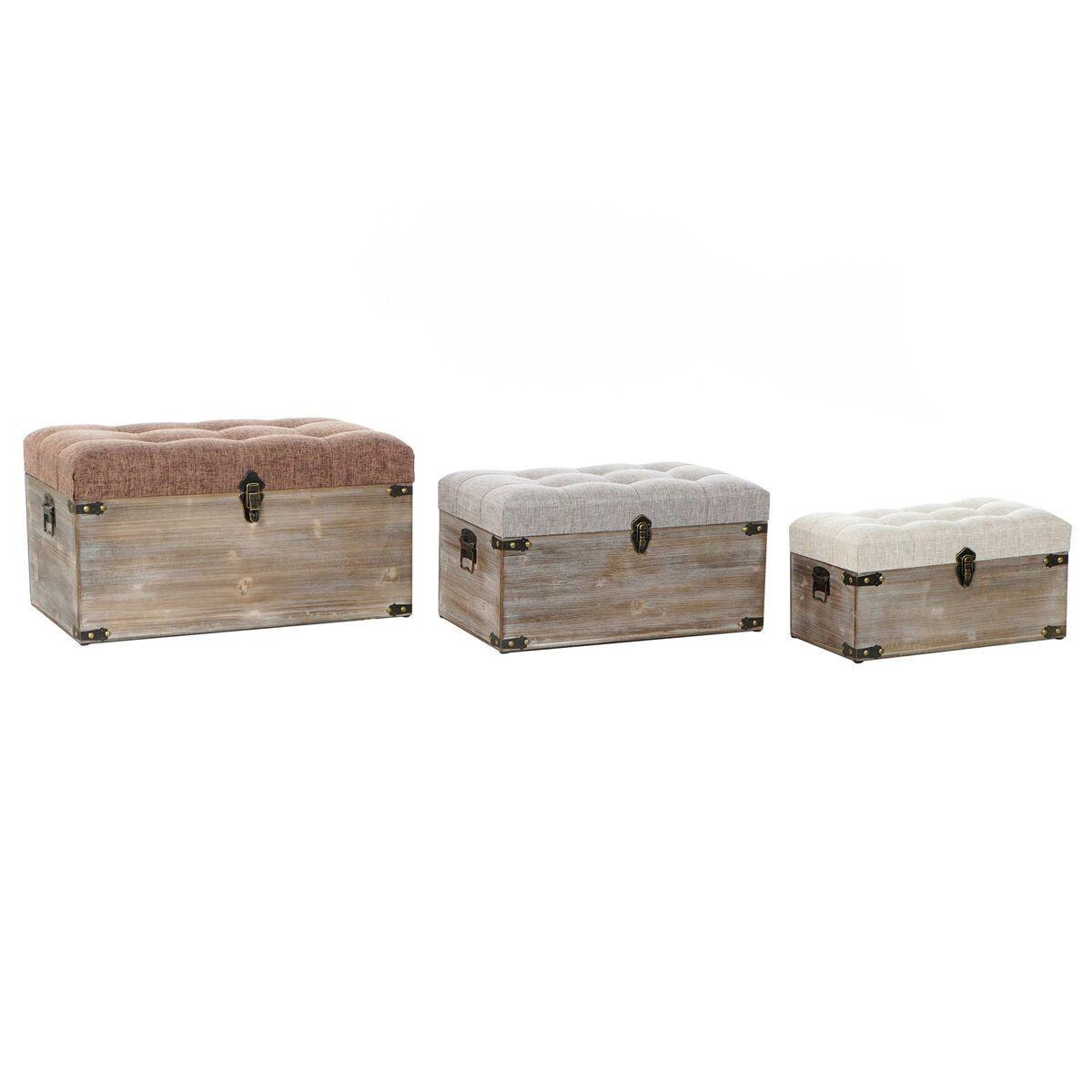 Dkd Home Decor Koffertset 65 Naturell Kista