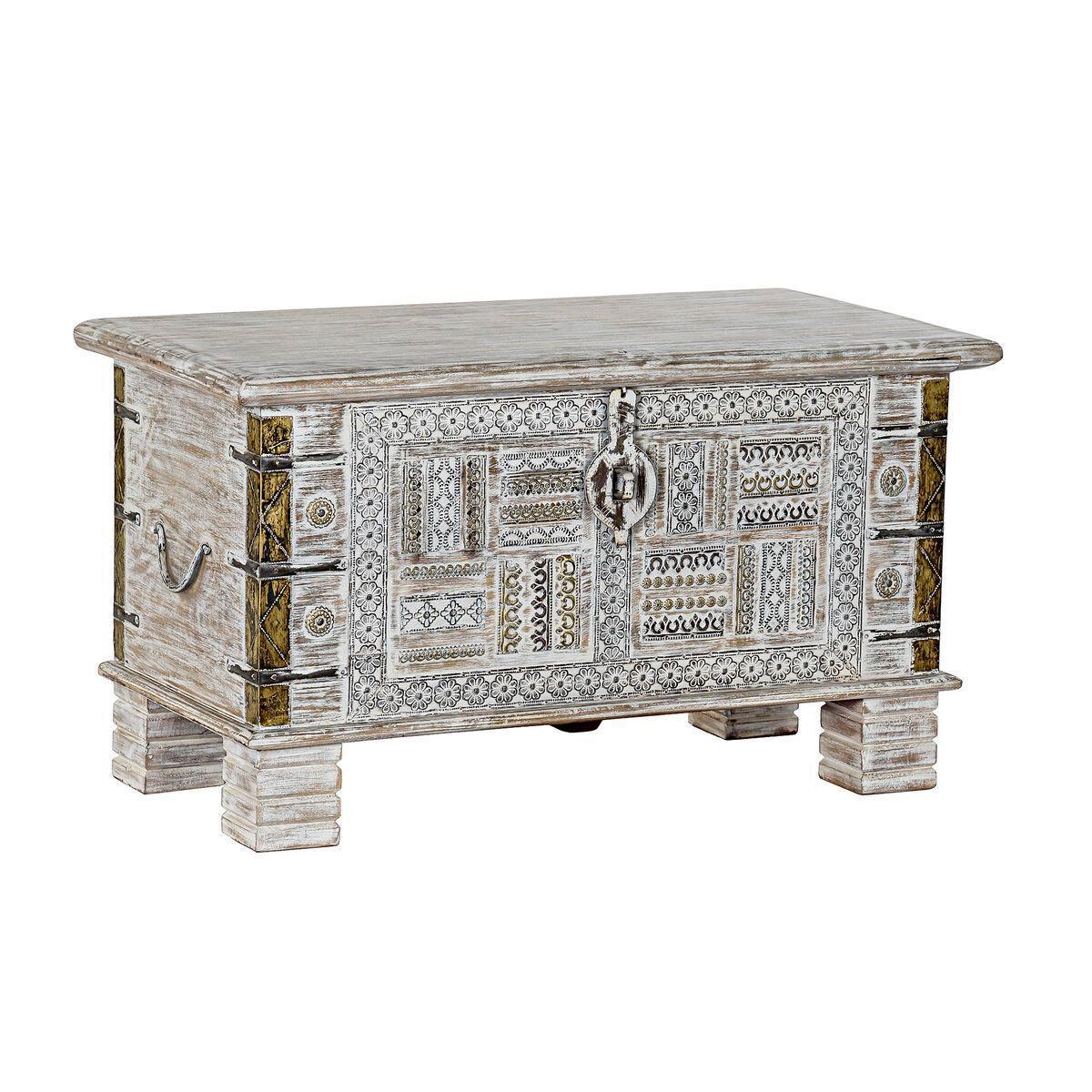 Dkd Home Decor Koffert Metall Mangoträ Kista