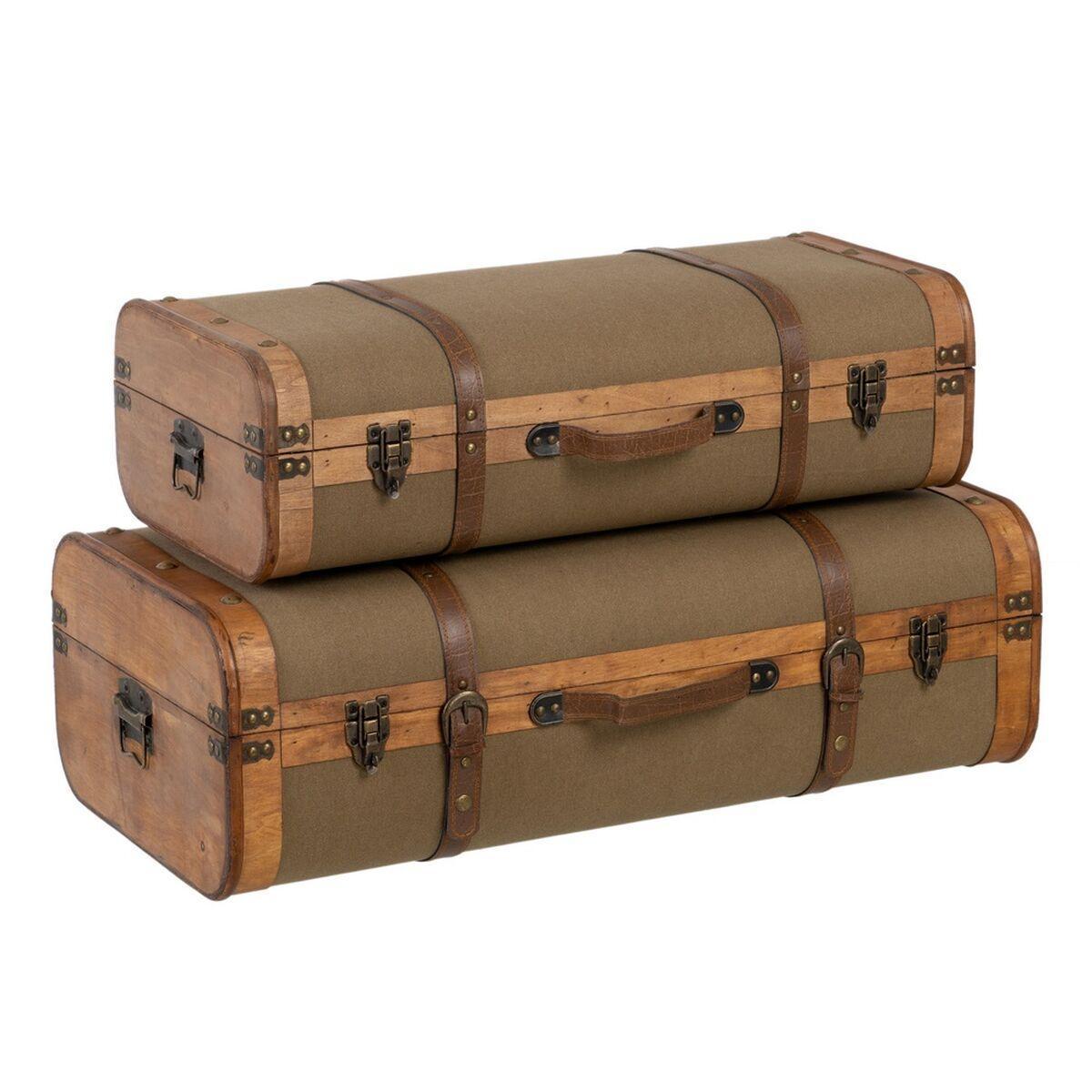 BigBuy Home Koffertset 80 Syntetmaterial Kista 2st