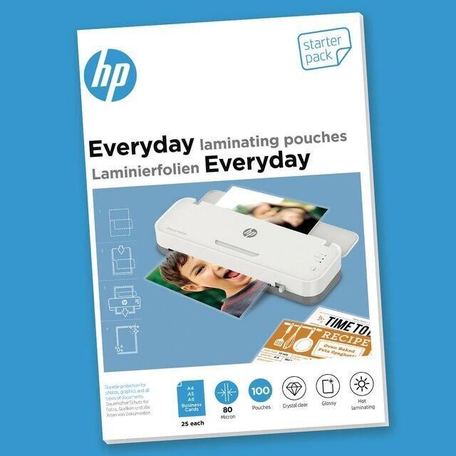 HP Laminat lågvärme Starter Set, 80 mic. (100)