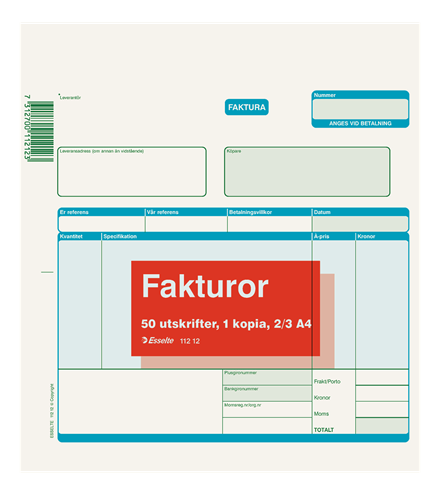 Esselte Invoice 2/3 A4