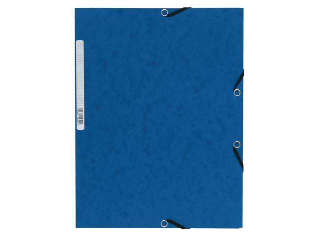 Exacompta Gummibandsmapp A4 kartong blå