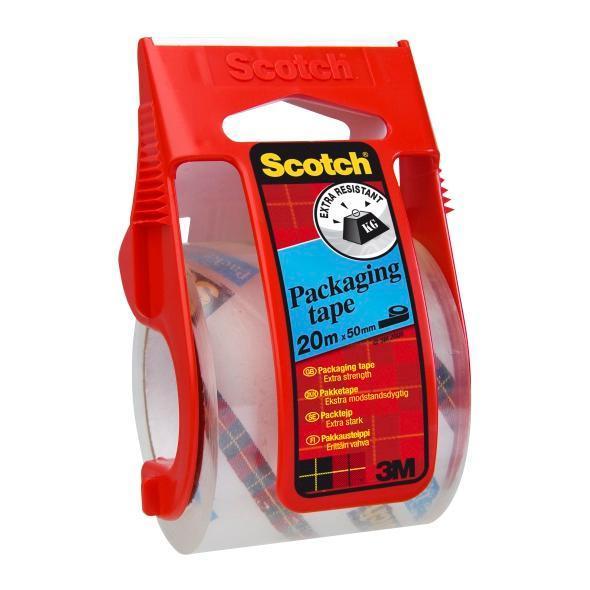Scotch Packaging Tape Extra Resistant in Hand Dispenser 48mmx20m