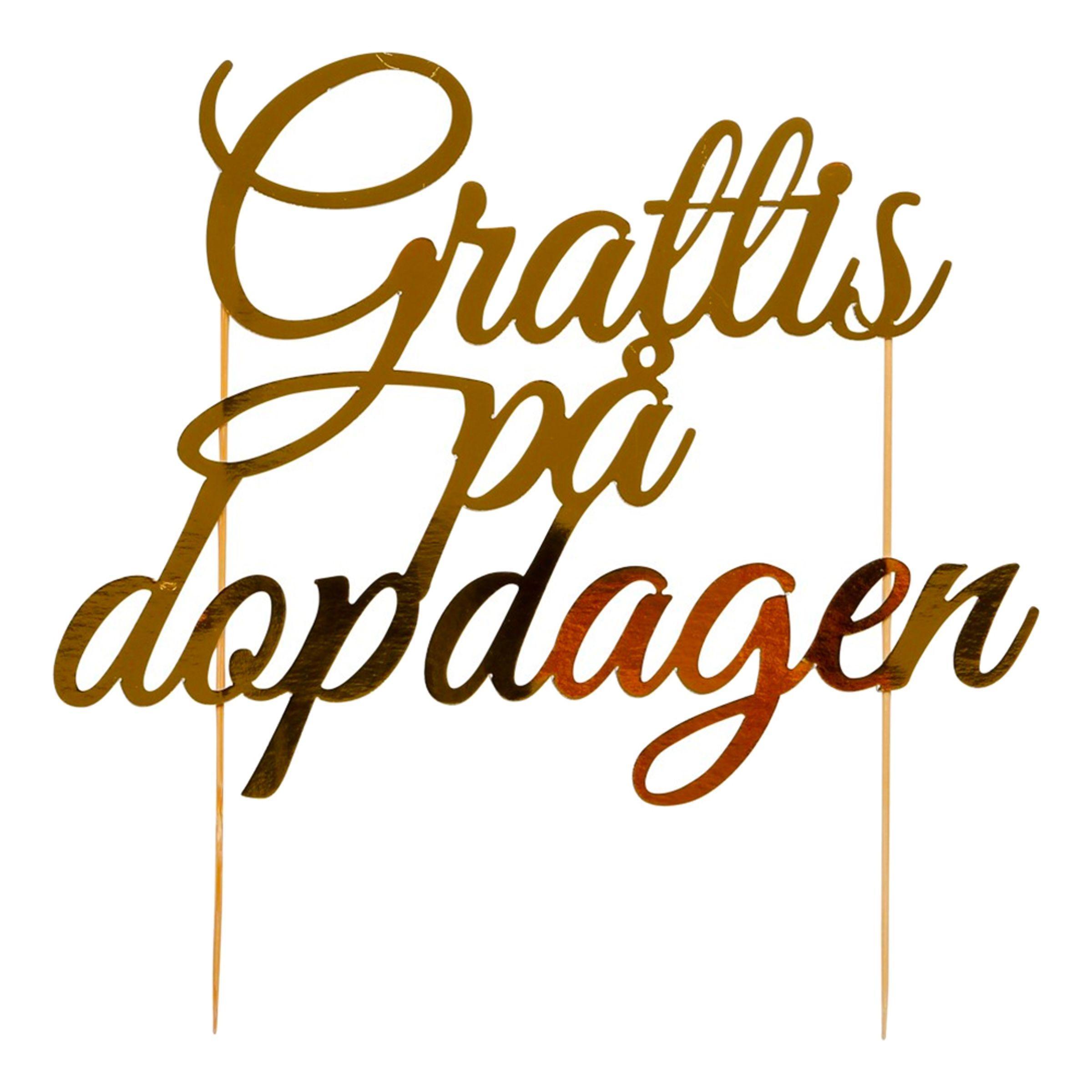 Grattis på Dopdagen Tårtdekoration