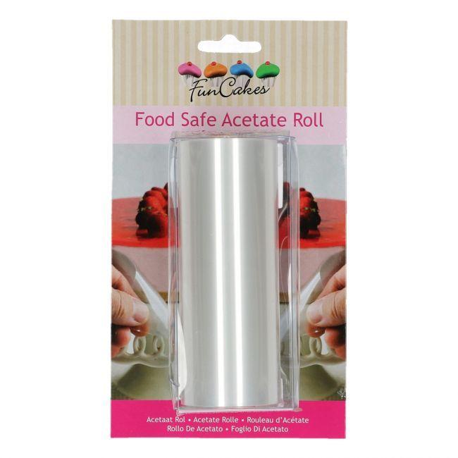 Funcakes Food Safe Acetate Roll 12cm Tårtdekoration