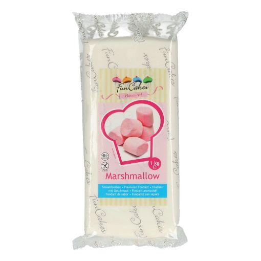 Funcakes Fondant Marshmallow White 1kg Sockerpasta