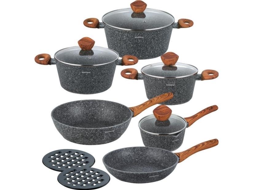 Klausberg Granite Wood Set med lock 12 delar