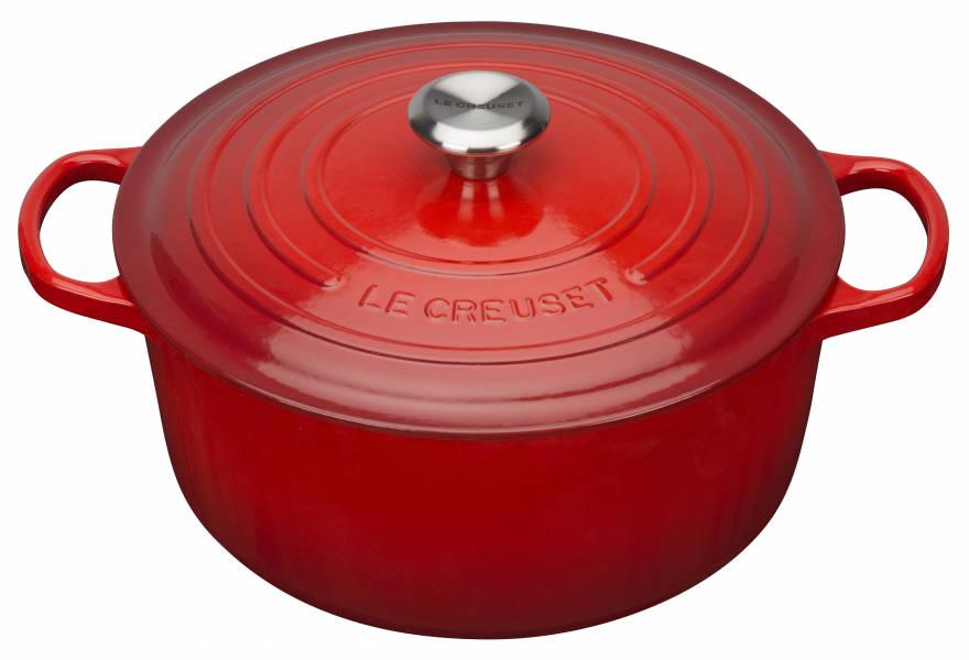 Le Creuset Cerise Signature Cast Iron Round med lock 5.3 L 26 cm