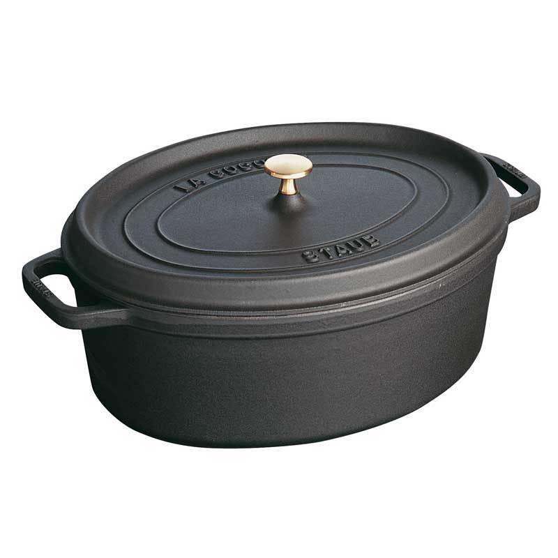 Staub Oval med lock 5.5 L
