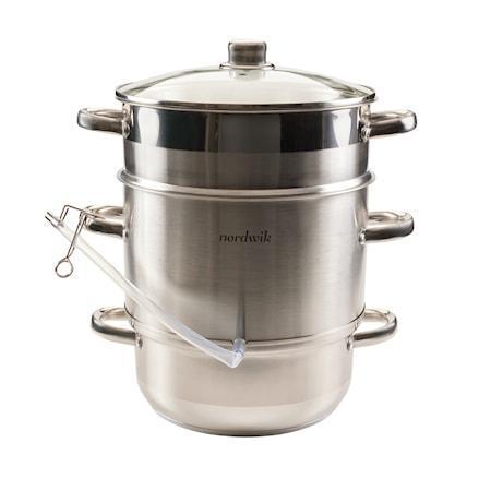 Nordwik Rostfritt Stål Saftmaja med lock 13.3 L