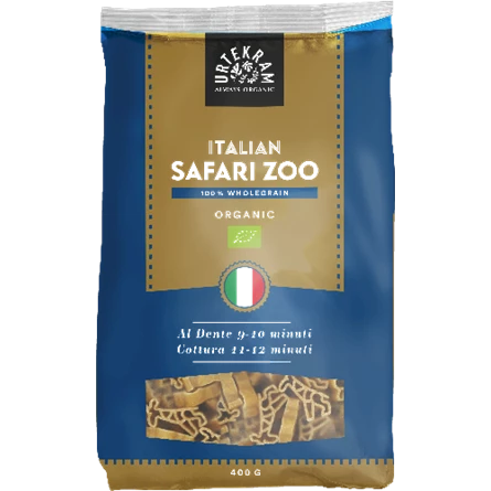 Urtekram Pasta Safari Zoo 400g