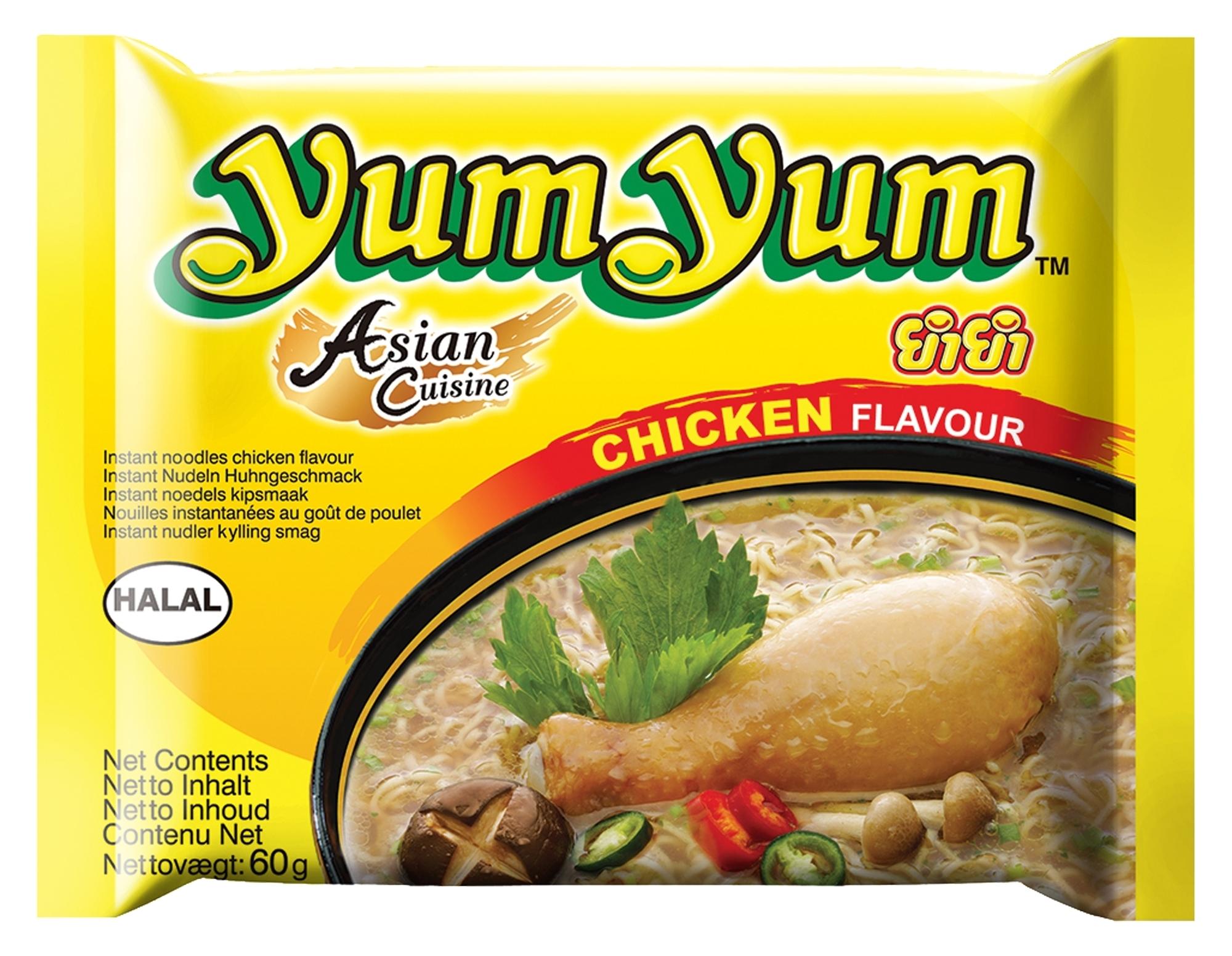 Yum Yum Asian Cuisine Noodles with Chicken Flavour 60g