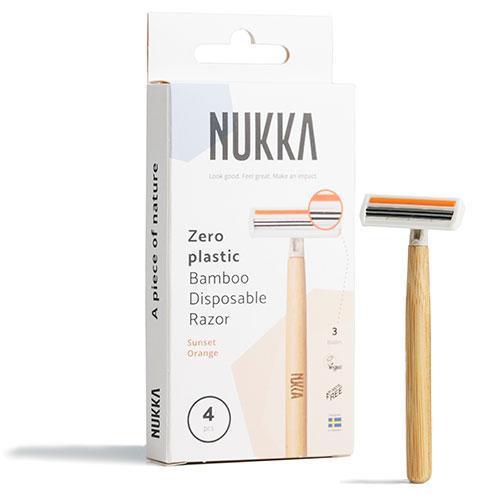 Nukka Engångsrakhyvlar 3-blad orange