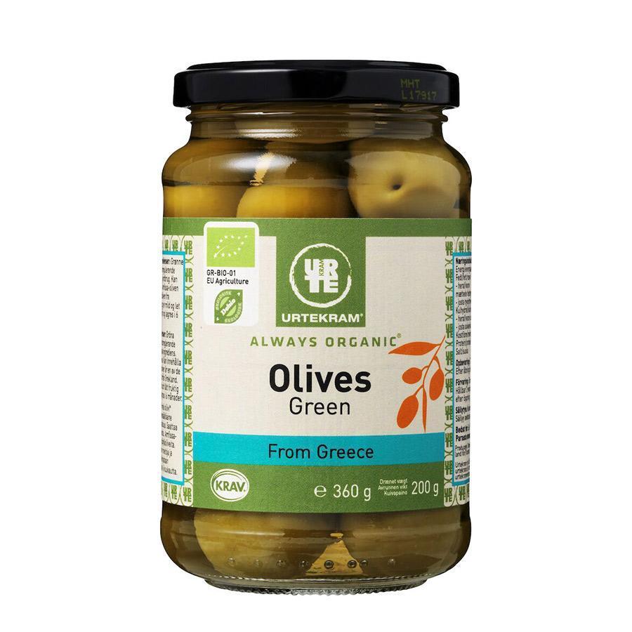 Urtekram Organic Olives Green 360g