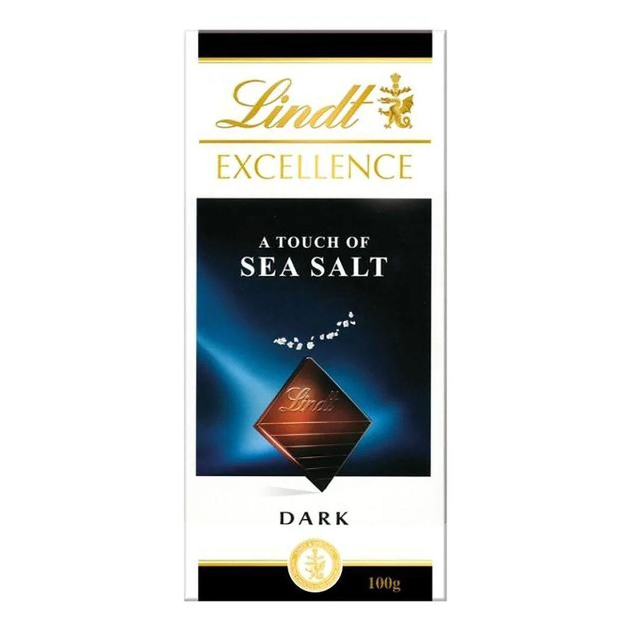 Lindt Excellence Sea Salt Dark Chocolate Bar 100g