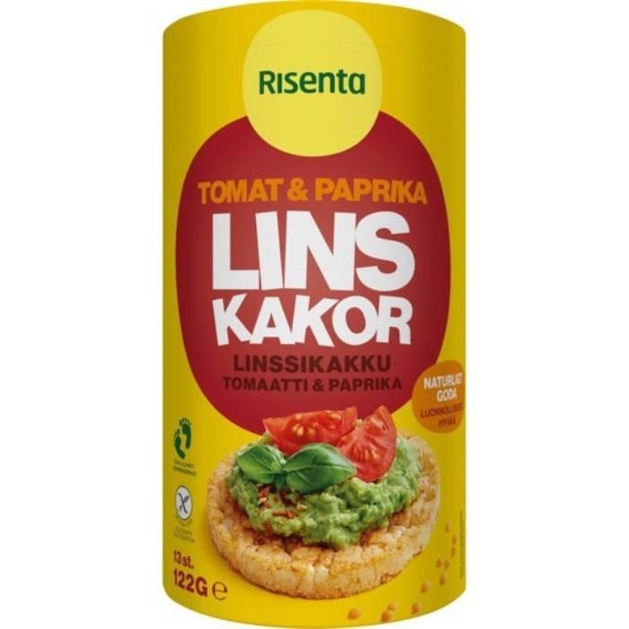 Risenta Linskakor Tomat & Paprika 122g
