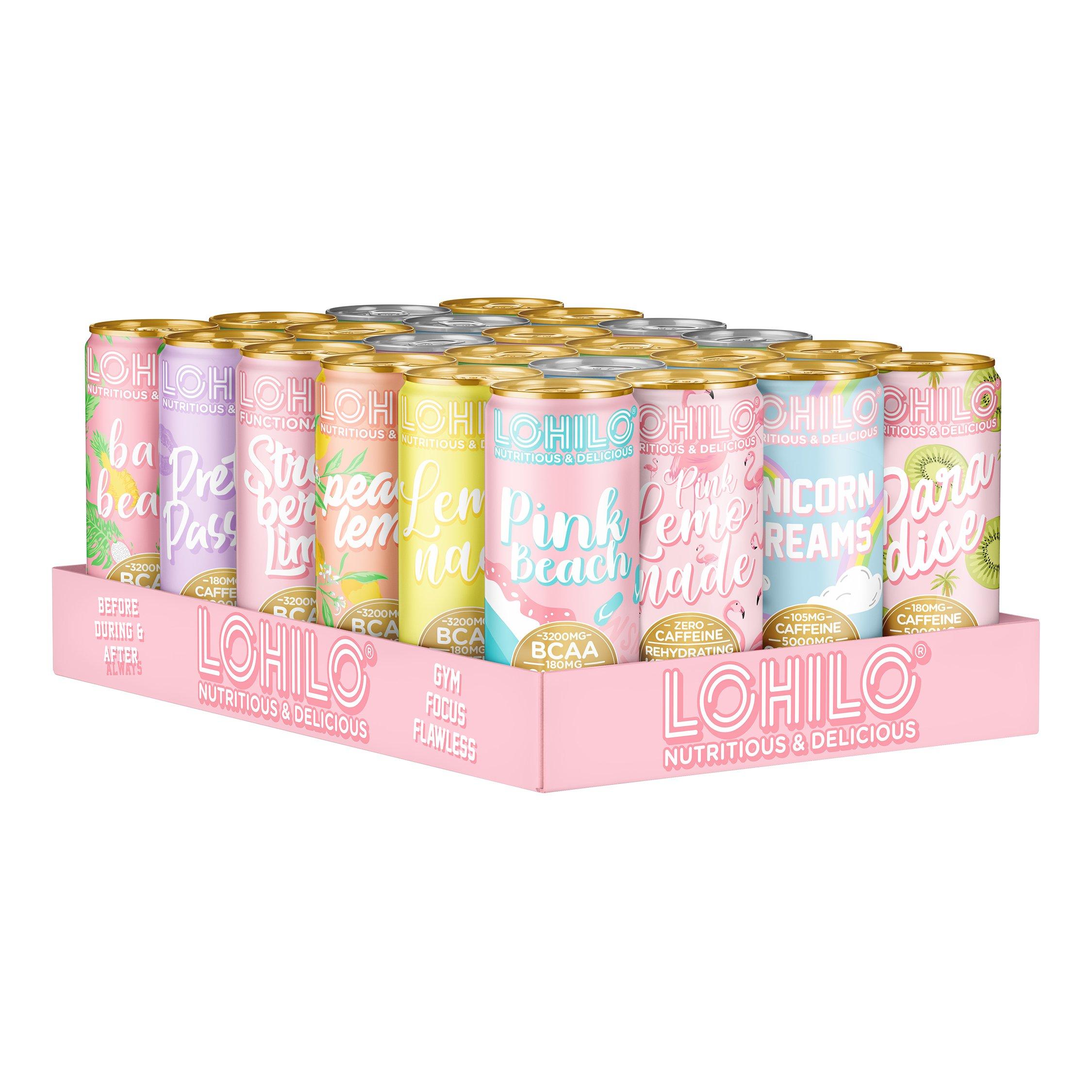 Lohilo Functional Collagen & BCAA Drink Ultimate All Flavour Mixed Tray 330ml 24 st
