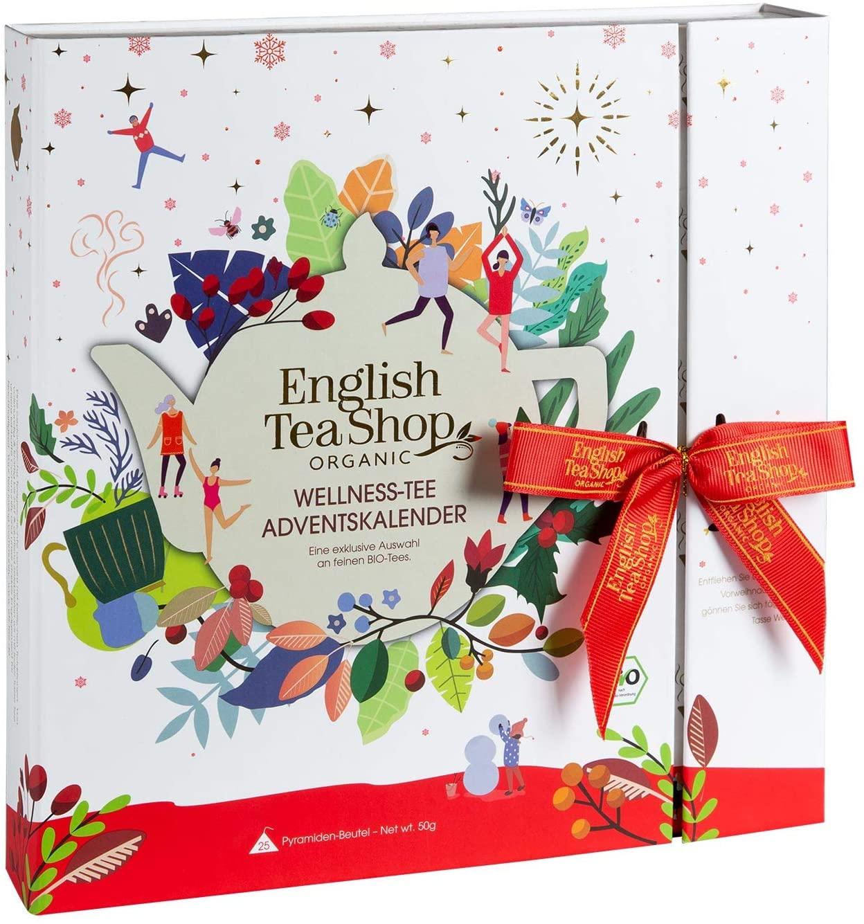 English Tea Shop Book Style White Advent Calendar