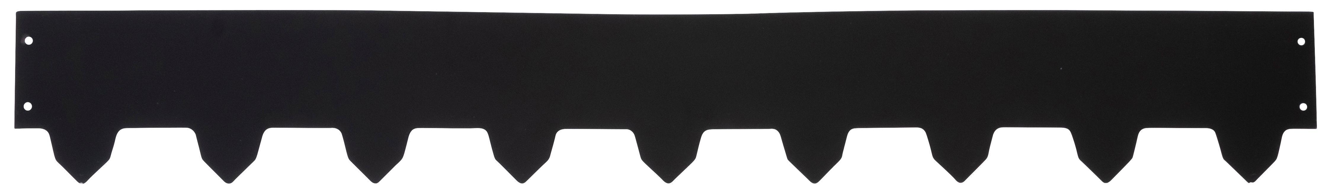 Västbo Gräskantlist Galv/svart 3x119cm höjd