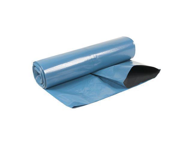 Staples Plastsäck LD-coex 125L 55my blå/svart