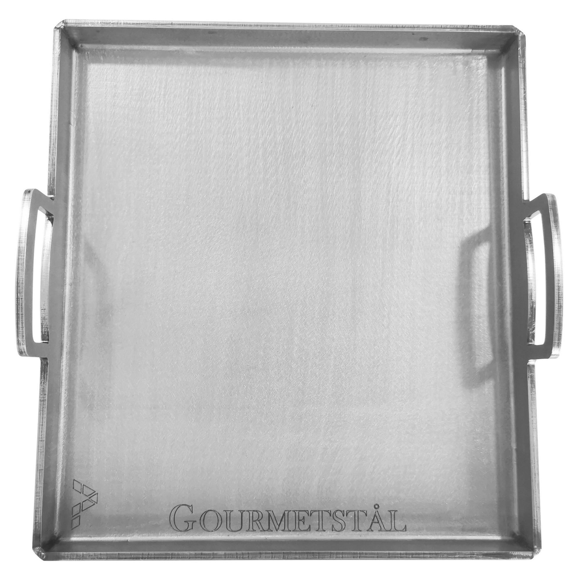 Gourmetstål Roasting Table with Edge Round 39x34cm