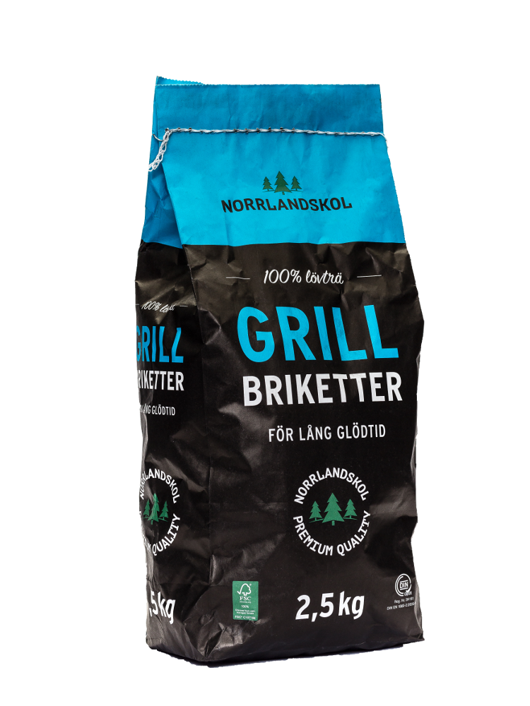 Norrlandskol Grillbriketter 2,5 kg