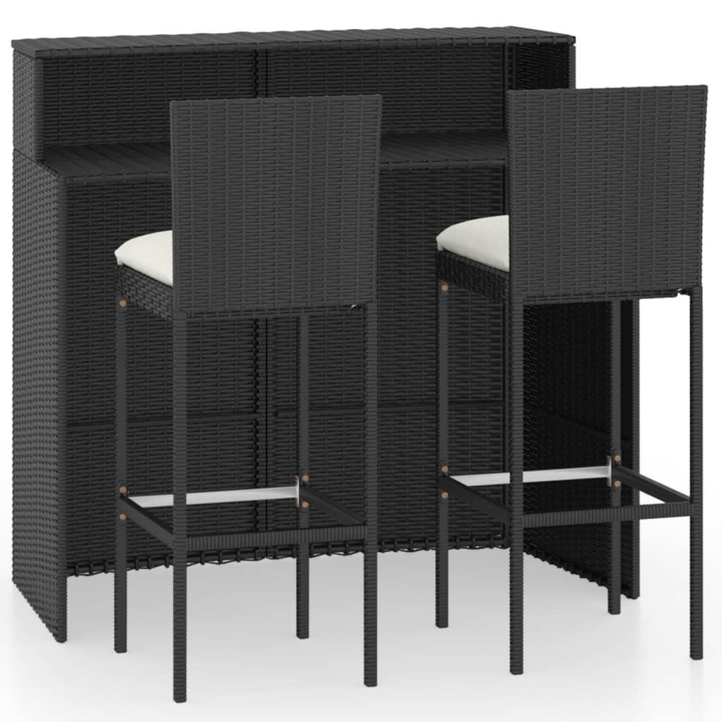 vidaXL 3064881 Bargrupp, 1 Bord inkl. 2 Stolar