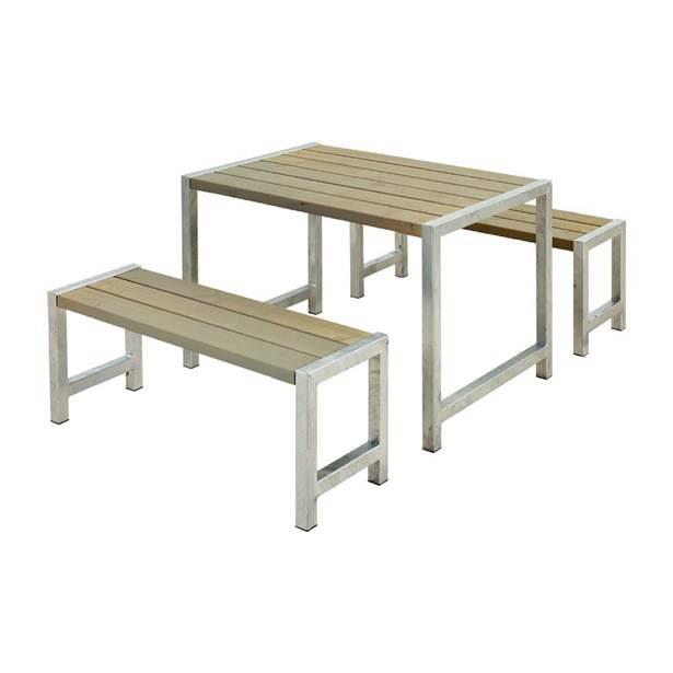 Plus Plank Set 185580-1 Caféset, 1 Bord inkl. 2 Soffor