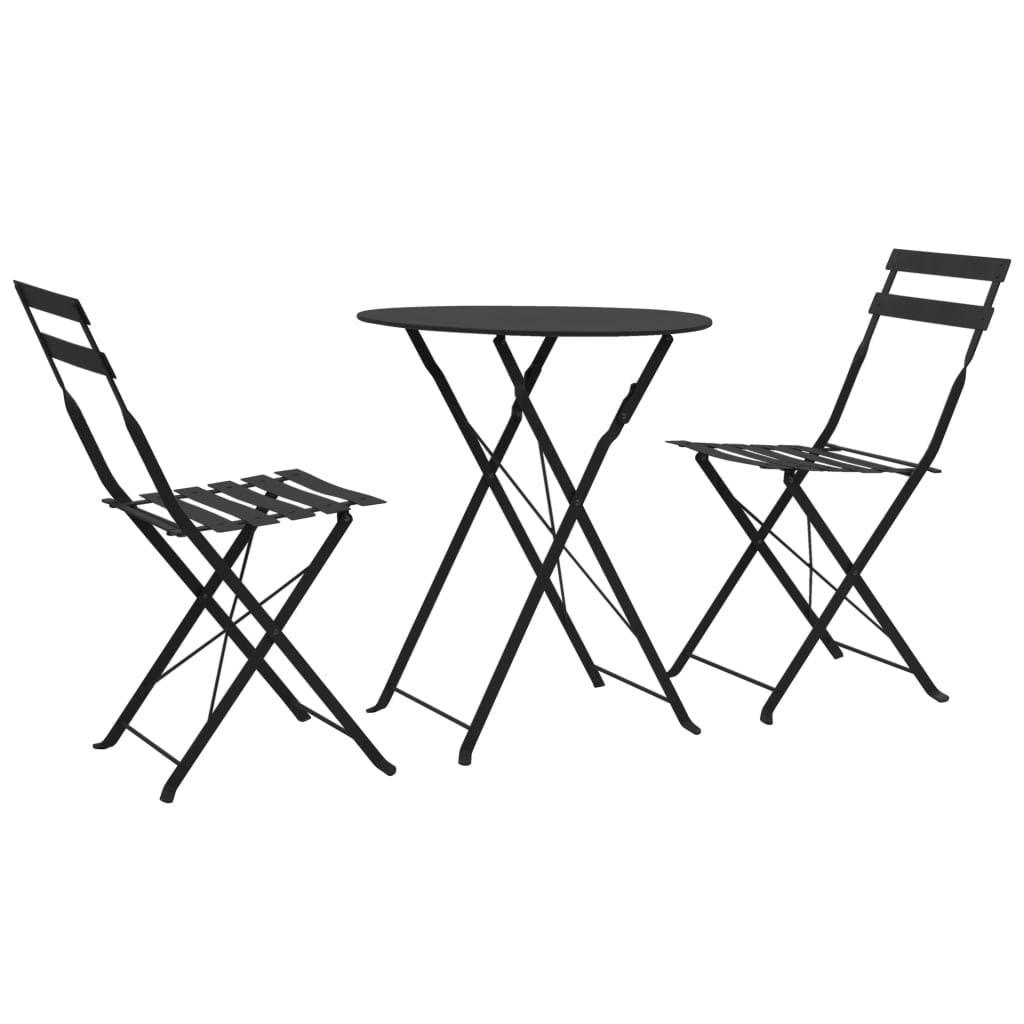 vidaXL 44355 Caféset, 1 Bord inkl. 2 Stolar