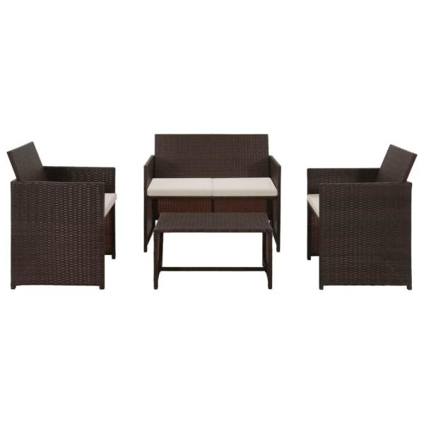 vidaXL 43908 Loungeset, 1 Bord inkl. 2 Stolar & 1 Soffor