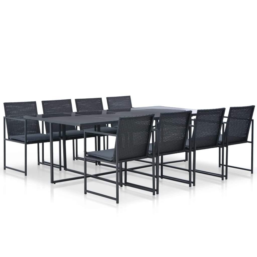 vidaXL 44445 Matgrupp, 1 Bord inkl. 8 Stolar