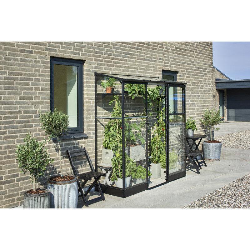 Halls Qube 26 1.2m² Aluminium Säkerhetsglas