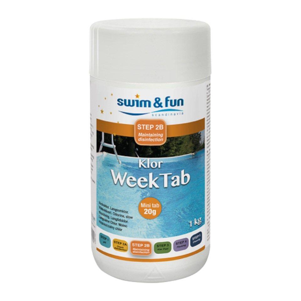 Swim & Fun Weektab Slow Chlorine Tablets 20g 1kg