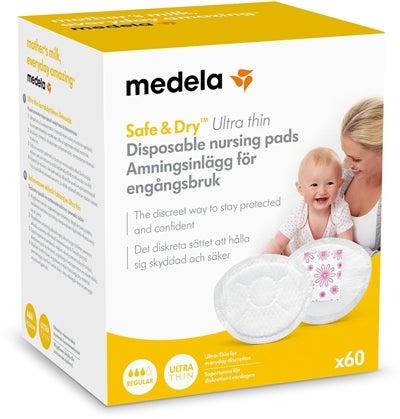 Medela Safe & Dry Ultra Thin Disposable Nursing Pads - 60pcs