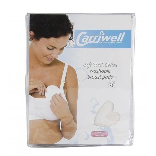 Carriwell Cotton Washable Breast Pads 6pcs