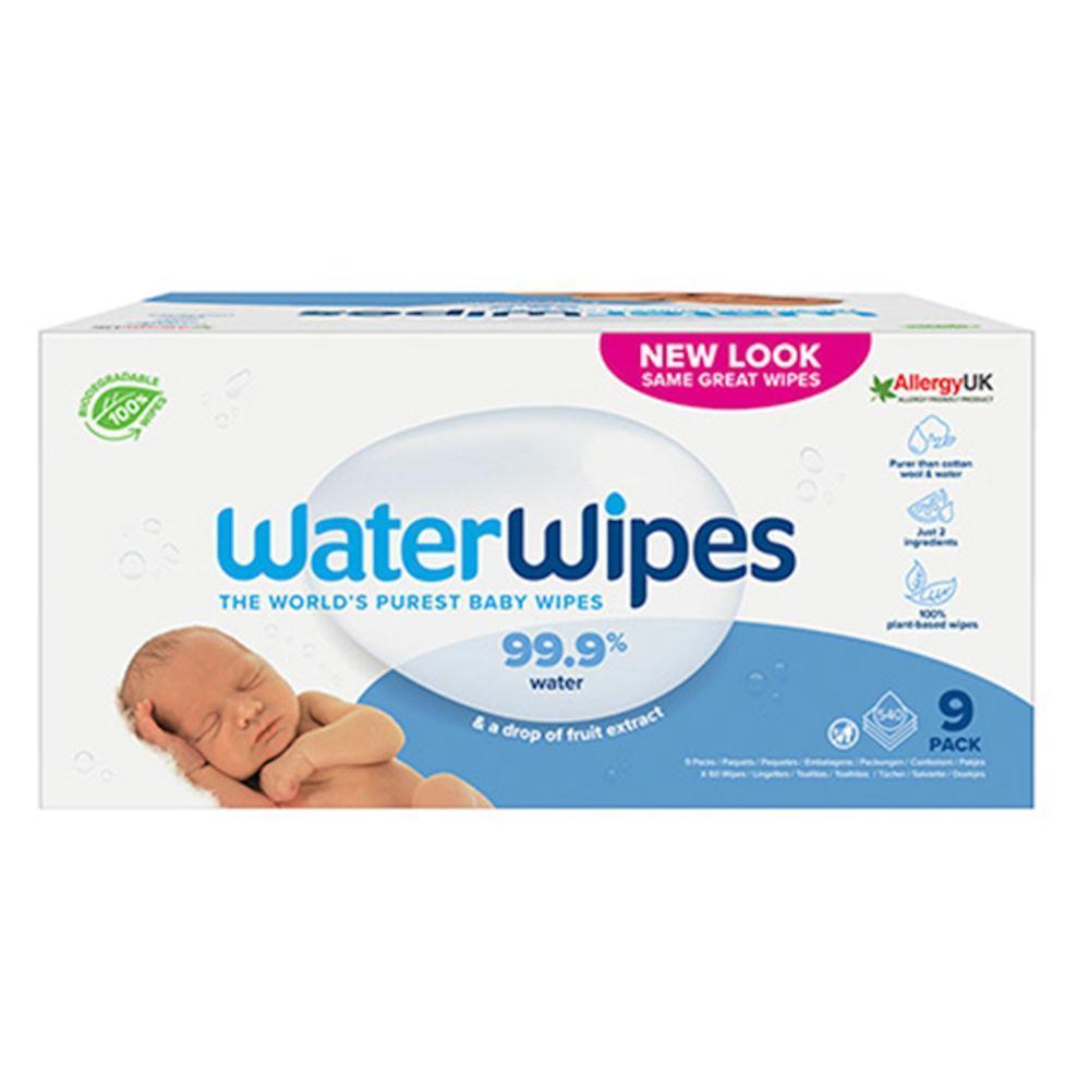 WaterWipes Biodegradable BabyWipes 540 pcs