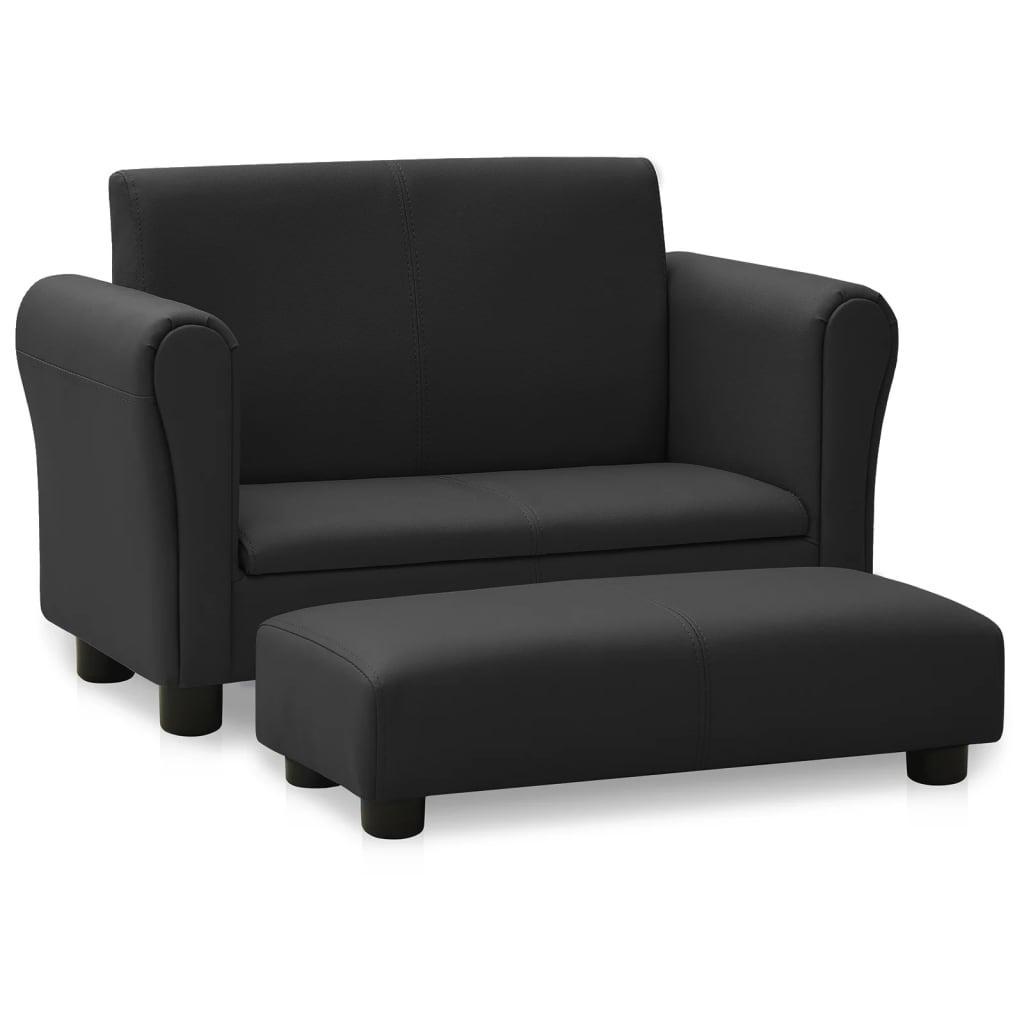 vidaXL Barnsoffa med Pall