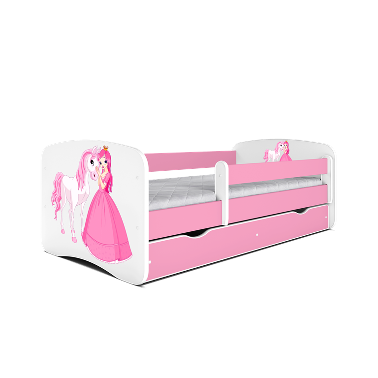 Kocot Kids Babydreams Pink Princess & Horse Cot 80x180cm