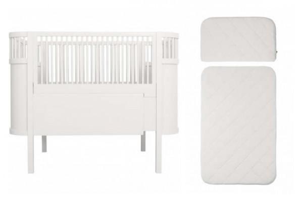 Sebra Växasäng Baby & Junior inkl madrass 70x115cm