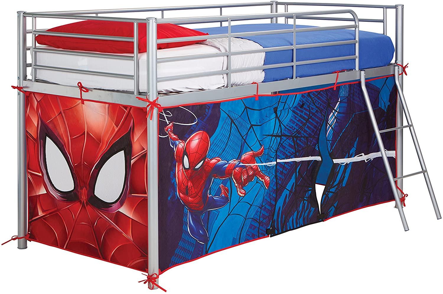 Worlds Apart Spiderman Midsleeper Bed Tent