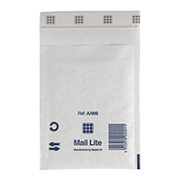 Boblekonvolut Mail Lite A0 110x160 mm hvid, 100 stk. 103005566