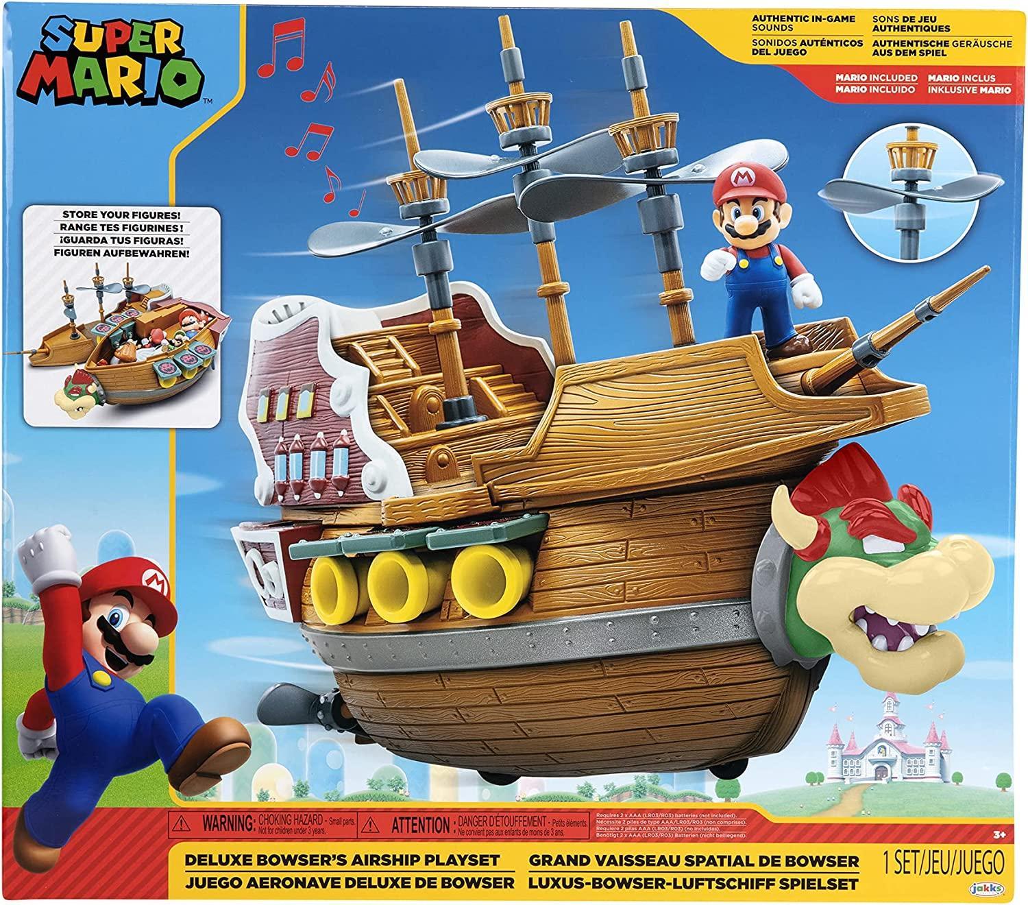 JAKKS Pacific Super Mario Deluxe Bowser's Airship